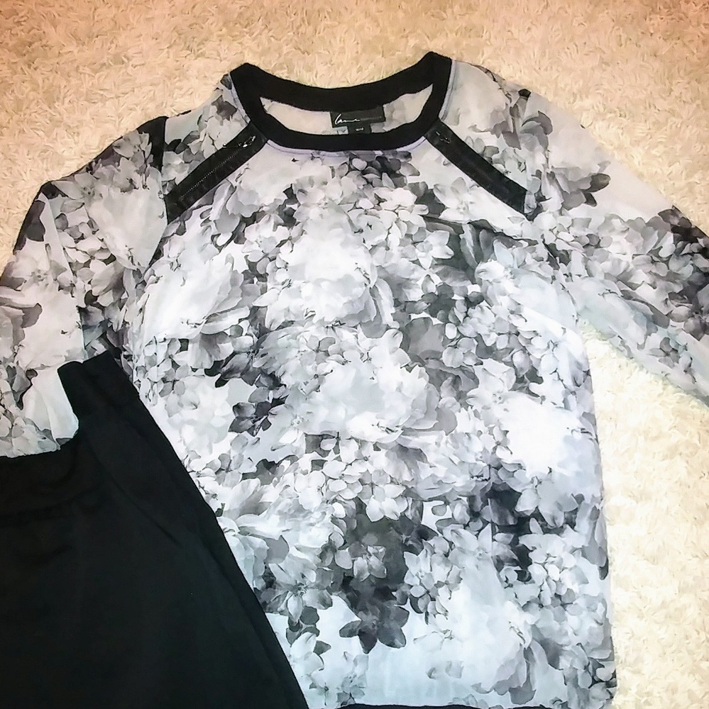 Lane Bryant Floral Top 14/16